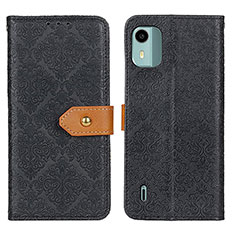 Funda de Cuero Cartera con Soporte Carcasa K05Z para Nokia C12 Plus Negro