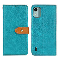 Funda de Cuero Cartera con Soporte Carcasa K05Z para Nokia C12 Verde