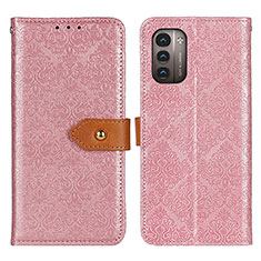 Funda de Cuero Cartera con Soporte Carcasa K05Z para Nokia G11 Rosa