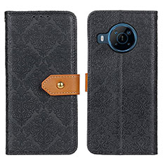 Funda de Cuero Cartera con Soporte Carcasa K05Z para Nokia X100 5G Negro