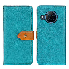 Funda de Cuero Cartera con Soporte Carcasa K05Z para Nokia X100 5G Verde