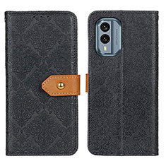 Funda de Cuero Cartera con Soporte Carcasa K05Z para Nokia X30 5G Negro