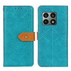 Funda de Cuero Cartera con Soporte Carcasa K05Z para OnePlus 10 Pro 5G Verde