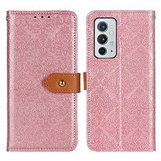 Funda de Cuero Cartera con Soporte Carcasa K05Z para OnePlus 9RT 5G Rosa