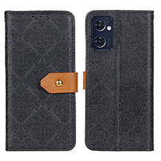 Funda de Cuero Cartera con Soporte Carcasa K05Z para OnePlus Nord CE 2 5G Negro