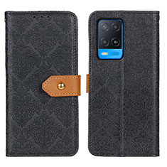 Funda de Cuero Cartera con Soporte Carcasa K05Z para Oppo A54 4G Negro