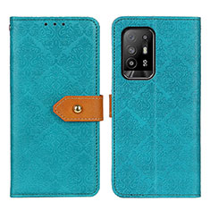 Funda de Cuero Cartera con Soporte Carcasa K05Z para Oppo F19 Pro+ Plus 5G Verde