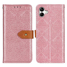 Funda de Cuero Cartera con Soporte Carcasa K05Z para Samsung Galaxy A04 4G Rosa