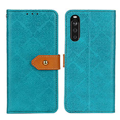 Funda de Cuero Cartera con Soporte Carcasa K05Z para Sony Xperia 10 III Lite Verde