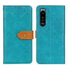 Funda de Cuero Cartera con Soporte Carcasa K05Z para Sony Xperia 5 III SO-53B Verde