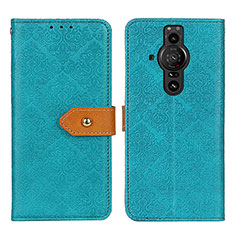 Funda de Cuero Cartera con Soporte Carcasa K05Z para Sony Xperia PRO-I Verde