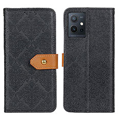 Funda de Cuero Cartera con Soporte Carcasa K05Z para Vivo Y30 5G Negro