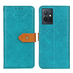 Funda de Cuero Cartera con Soporte Carcasa K05Z para Vivo Y55 5G Verde