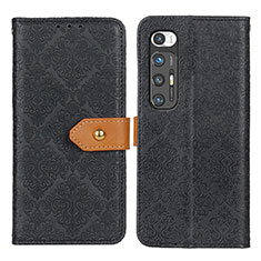 Funda de Cuero Cartera con Soporte Carcasa K05Z para Xiaomi Mi 10S 5G Negro