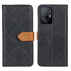 Funda de Cuero Cartera con Soporte Carcasa K05Z para Xiaomi Mi 11T 5G Negro