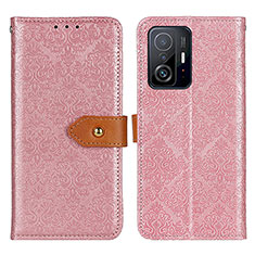 Funda de Cuero Cartera con Soporte Carcasa K05Z para Xiaomi Mi 11T 5G Rosa