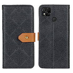 Funda de Cuero Cartera con Soporte Carcasa K05Z para Xiaomi POCO C3 Negro