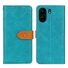 Funda de Cuero Cartera con Soporte Carcasa K05Z para Xiaomi Poco C65 Verde