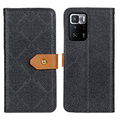 Funda de Cuero Cartera con Soporte Carcasa K05Z para Xiaomi Poco X3 GT 5G Negro