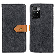 Funda de Cuero Cartera con Soporte Carcasa K05Z para Xiaomi Redmi 10 (2022) Negro