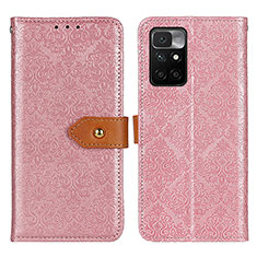 Funda de Cuero Cartera con Soporte Carcasa K05Z para Xiaomi Redmi Note 11 4G (2021) Rosa