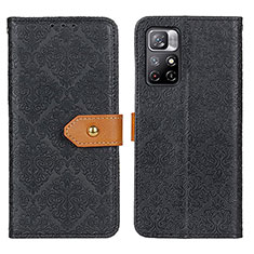 Funda de Cuero Cartera con Soporte Carcasa K05Z para Xiaomi Redmi Note 11 5G Negro