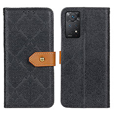 Funda de Cuero Cartera con Soporte Carcasa K05Z para Xiaomi Redmi Note 11 Pro 4G Negro