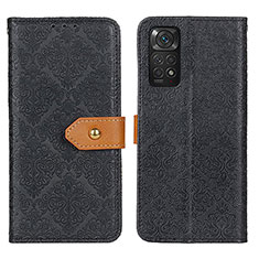 Funda de Cuero Cartera con Soporte Carcasa K05Z para Xiaomi Redmi Note 11S 4G Negro