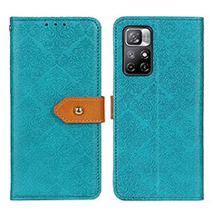 Funda de Cuero Cartera con Soporte Carcasa K05Z para Xiaomi Redmi Note 11S 5G Verde