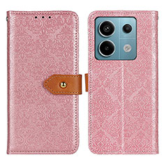 Funda de Cuero Cartera con Soporte Carcasa K05Z para Xiaomi Redmi Note 13 Pro 5G Rosa