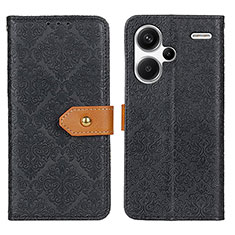 Funda de Cuero Cartera con Soporte Carcasa K05Z para Xiaomi Redmi Note 13 Pro+ Plus 5G Negro