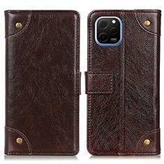 Funda de Cuero Cartera con Soporte Carcasa K06Z para Huawei Enjoy 50z Marron