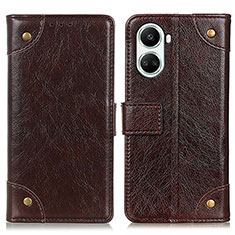 Funda de Cuero Cartera con Soporte Carcasa K06Z para Huawei Nova 10 SE Marron