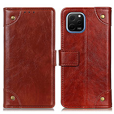 Funda de Cuero Cartera con Soporte Carcasa K06Z para Huawei Nova Y61 Marron Claro