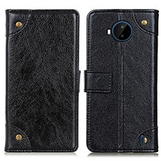 Funda de Cuero Cartera con Soporte Carcasa K06Z para Nokia C20 Plus Negro