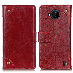 Funda de Cuero Cartera con Soporte Carcasa K06Z para Nokia C20 Plus Rojo