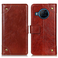 Funda de Cuero Cartera con Soporte Carcasa K06Z para Nokia X100 5G Marron Claro