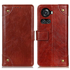 Funda de Cuero Cartera con Soporte Carcasa K06Z para OnePlus 10R 5G Marron Claro