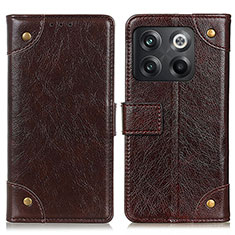 Funda de Cuero Cartera con Soporte Carcasa K06Z para OnePlus 10T 5G Marron