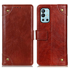 Funda de Cuero Cartera con Soporte Carcasa K06Z para OnePlus 9R 5G Marron Claro