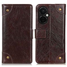 Funda de Cuero Cartera con Soporte Carcasa K06Z para OnePlus Nord CE 3 5G Marron