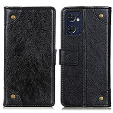 Funda de Cuero Cartera con Soporte Carcasa K06Z para Oppo Find X5 Lite 5G Negro