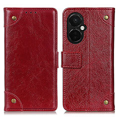 Funda de Cuero Cartera con Soporte Carcasa K06Z para Oppo K11x 5G Rojo