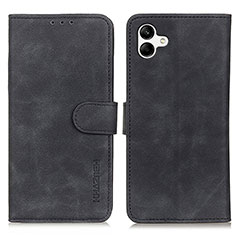 Funda de Cuero Cartera con Soporte Carcasa K06Z para Samsung Galaxy A04 4G Negro