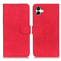 Funda de Cuero Cartera con Soporte Carcasa K06Z para Samsung Galaxy A04 4G Rojo