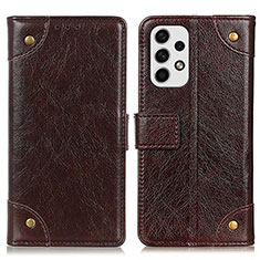 Funda de Cuero Cartera con Soporte Carcasa K06Z para Samsung Galaxy A23 4G Marron