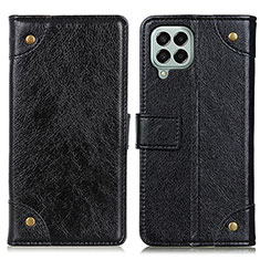 Funda de Cuero Cartera con Soporte Carcasa K06Z para Samsung Galaxy M33 5G Negro