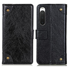 Funda de Cuero Cartera con Soporte Carcasa K06Z para Sony Xperia 10 IV SO-52C Negro