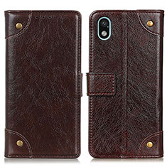 Funda de Cuero Cartera con Soporte Carcasa K06Z para Sony Xperia Ace III Marron