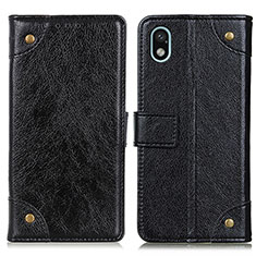 Funda de Cuero Cartera con Soporte Carcasa K06Z para Sony Xperia Ace III SO-53C Negro